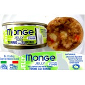 Monge Jelly Yellowfin Tuna with Surimi 80g 1 Carton (24 cans)